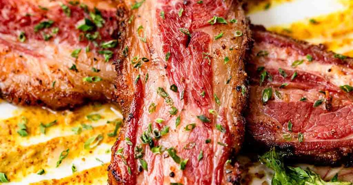 House Smoked Lamb Bacon Dinner B&B Butchers & Restaurant Steak House in TX