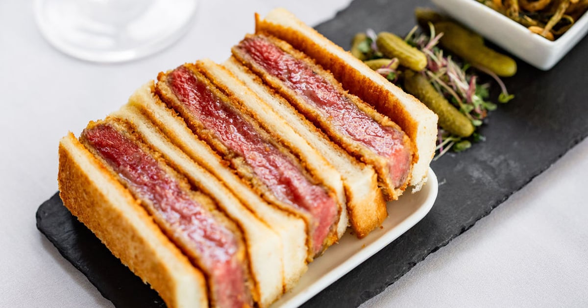 A5 Wagyu Katsu Sando* Lunch B&B Butchers & Restaurant Steak House