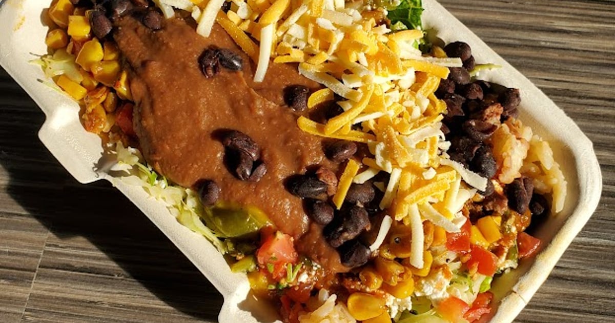 Veggie Bowl Menu Burrito Splendido Mexican Restaurant in MB