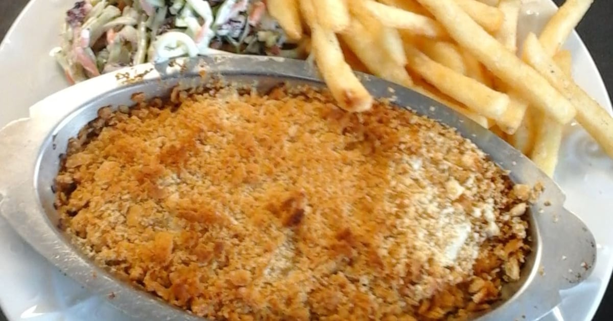 Broiled Scrod* Dinner The Sailing Cow American Restaurant in