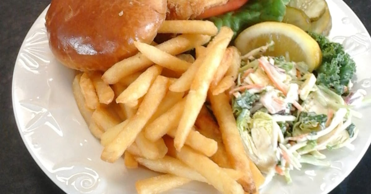Fish Sandwich Lunch The Sailing Cow American Restaurant in