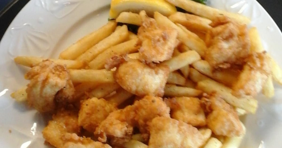 Fried Scallop Platter Dinner The Sailing Cow American Restaurant