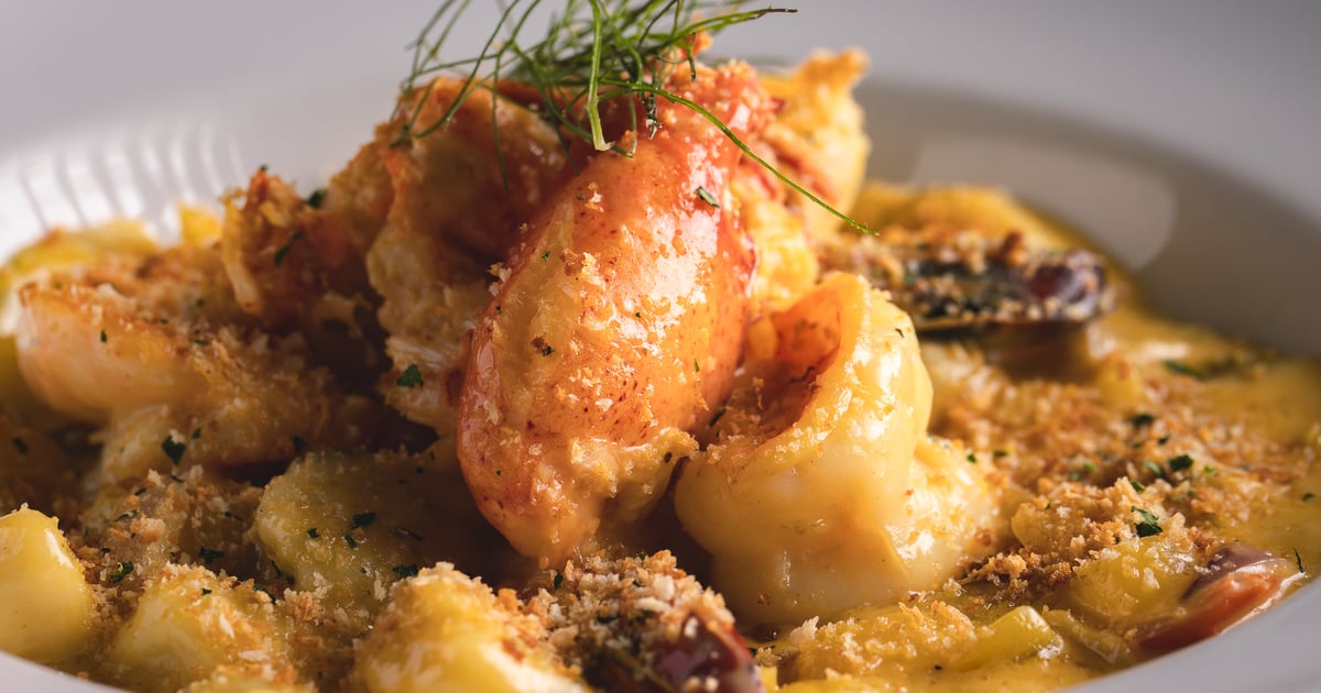 Maine Lobster & White Shrimp Gnocchi Seasonal Menu Olea American