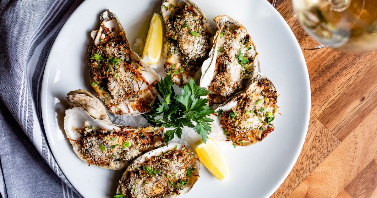 Baked Oysters Dinner NoPo Café Market & Bar Cafe in Houston, TX