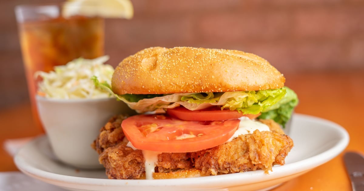 The Big Fried Chicken Sandwich Dinner Midtown Cafe & Dessertery