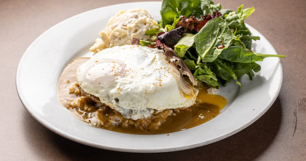 Loco Moco Plate - Lunch and Dinner - Hapa J's - Hawaiian Restaurant in ...