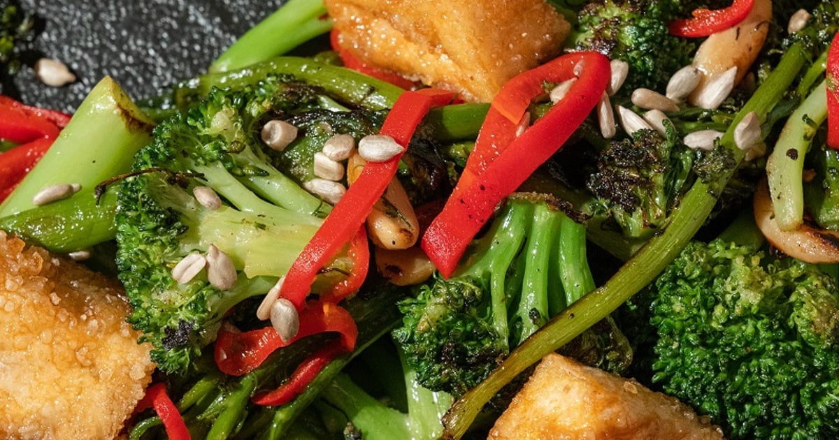 Broccolini & Crispy Tofu - Dinner - Luminarias Restaurant and Special
