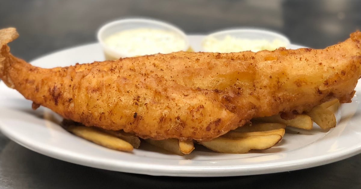 Fresh Haddock Fish Fry Lunch Ricci's Family Restaurant Italian