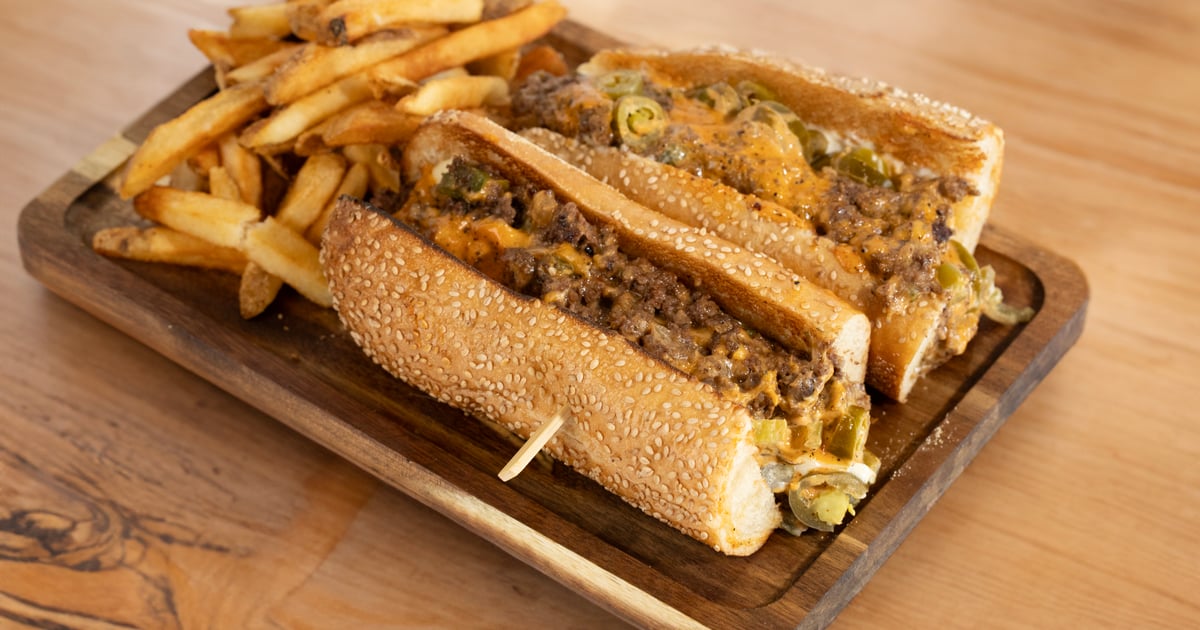Chopped cheese subs. W/ fries - Cheezy Dearborn