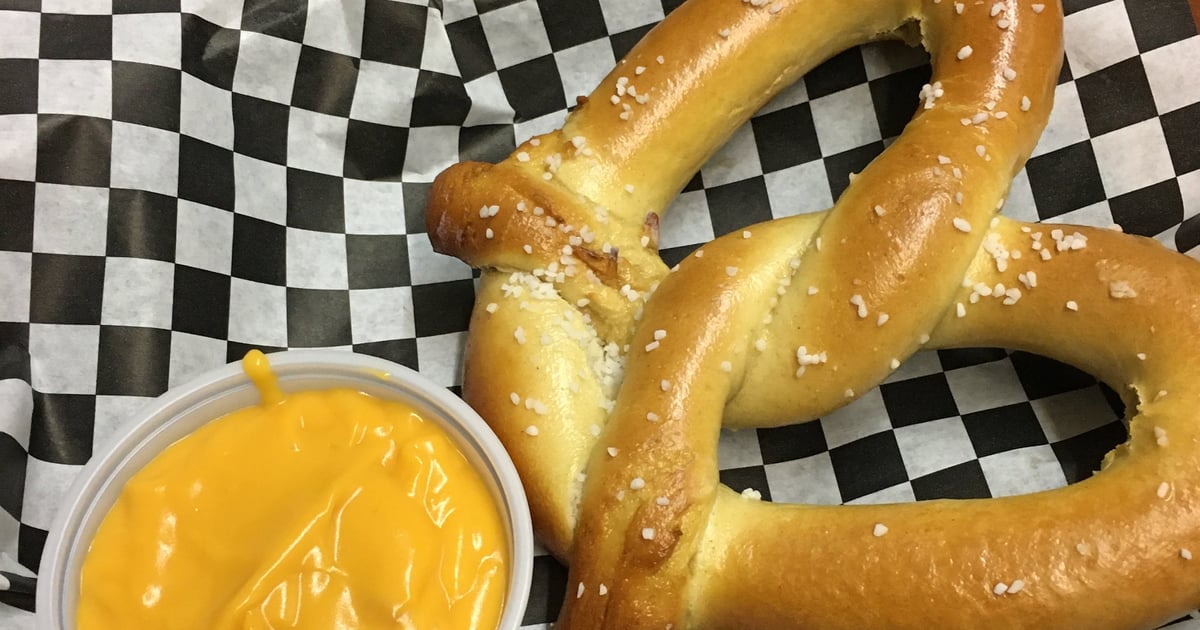 Jumbo Soft Pretzel Starters CAPS Sports Grill Sports Bar in