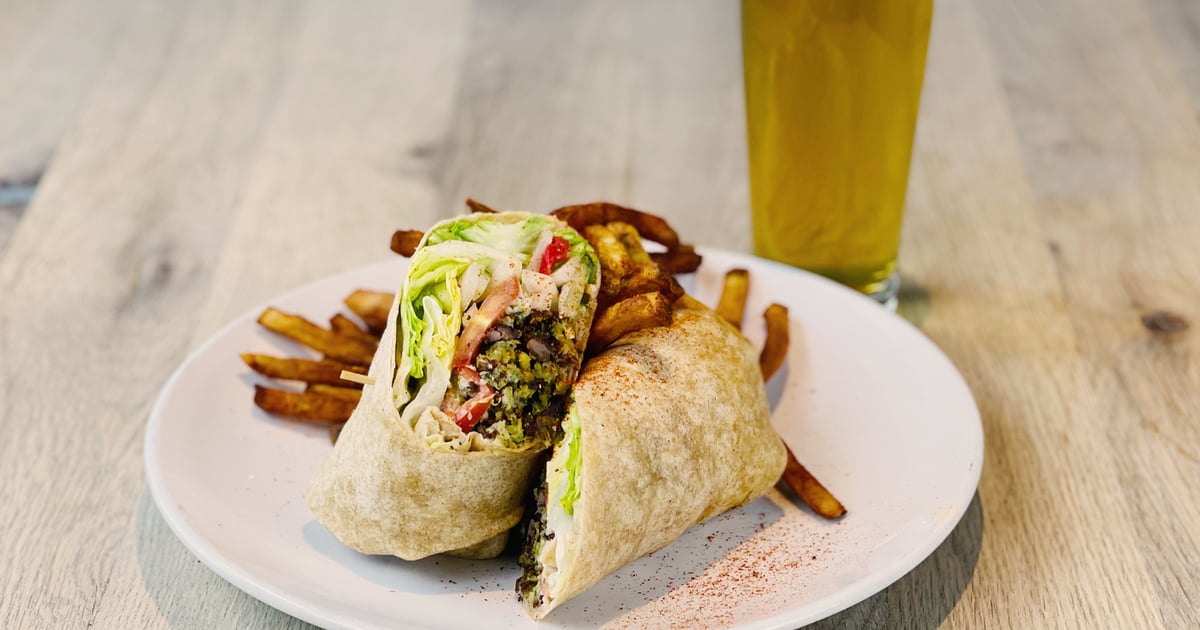 Black Bean Quinoa Veggie Wrap Main Menu Jekyll Brewing Brewery