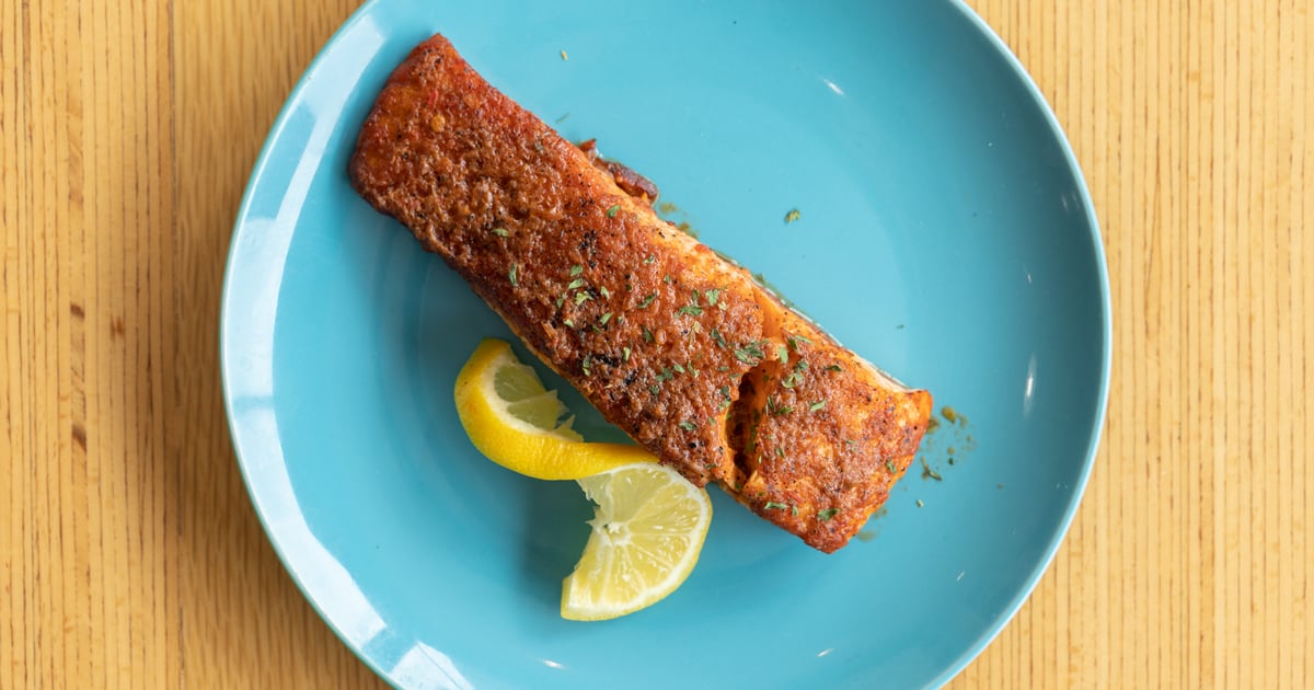 Salmon W/ Harissa Butter - Menu 2 - Maya's Modern Mediterranean