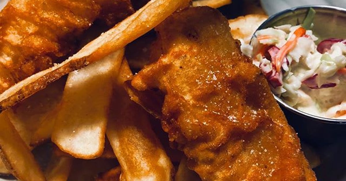 Fish and Chips All Day Menu Bonfire Grille Bar & Grill in Milford, CT