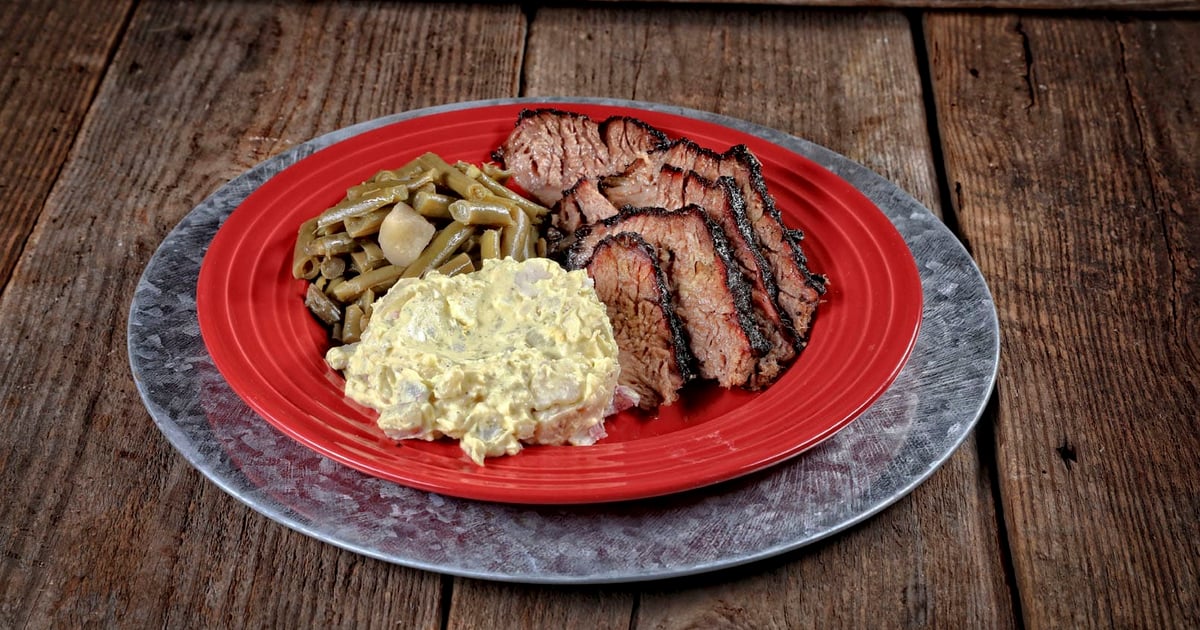 Beef Brisket Plate Menu The Rusty Pig BBQ Barbecue Restaurant in GA
