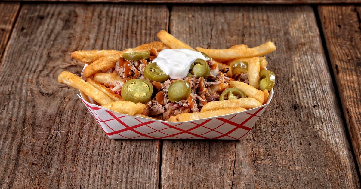 Loaded BBQ Fries Menu Insert The Rusty Pig BBQ Barbecue