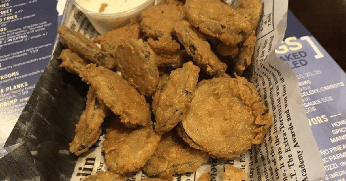 Pickle Chips Thomas P's Menu Tampa Sports Bar
