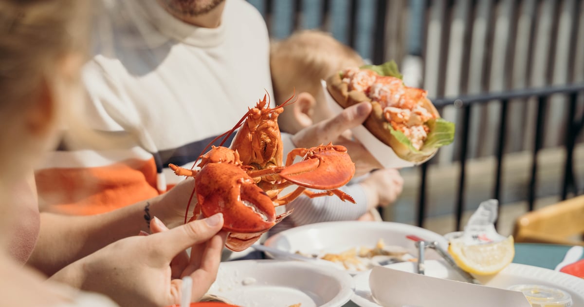 Menu Lobster Hut, Plymouth