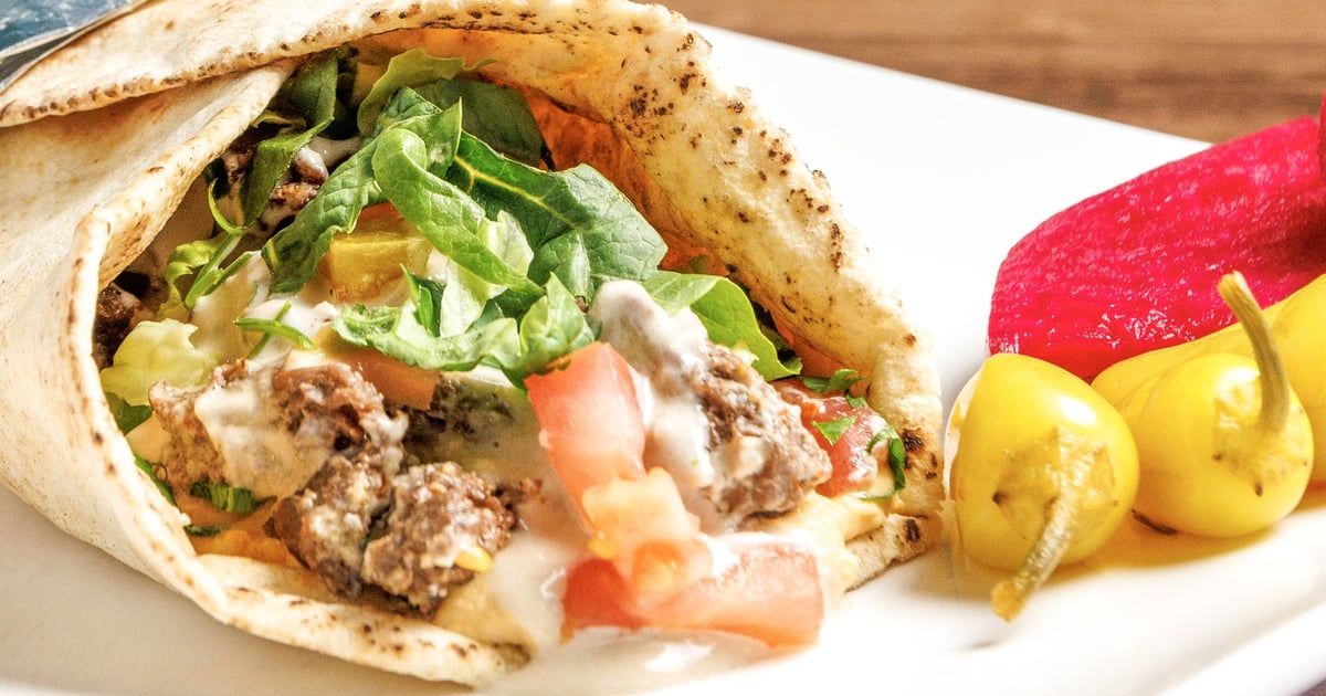 Beef Shawarma Wrap - Main Menu - Lusy's Mediterranean Cafe & Grill