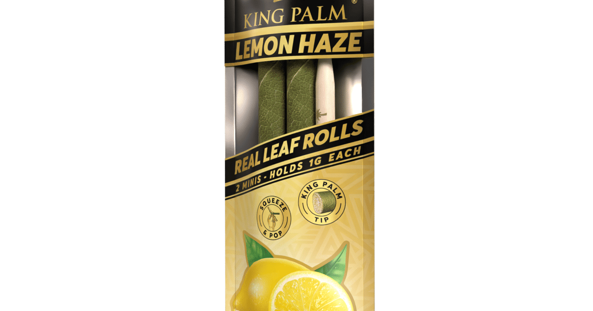 King Palm Lemon Haze 2pk minis Dispensary Lazy Daze Coffee Shop