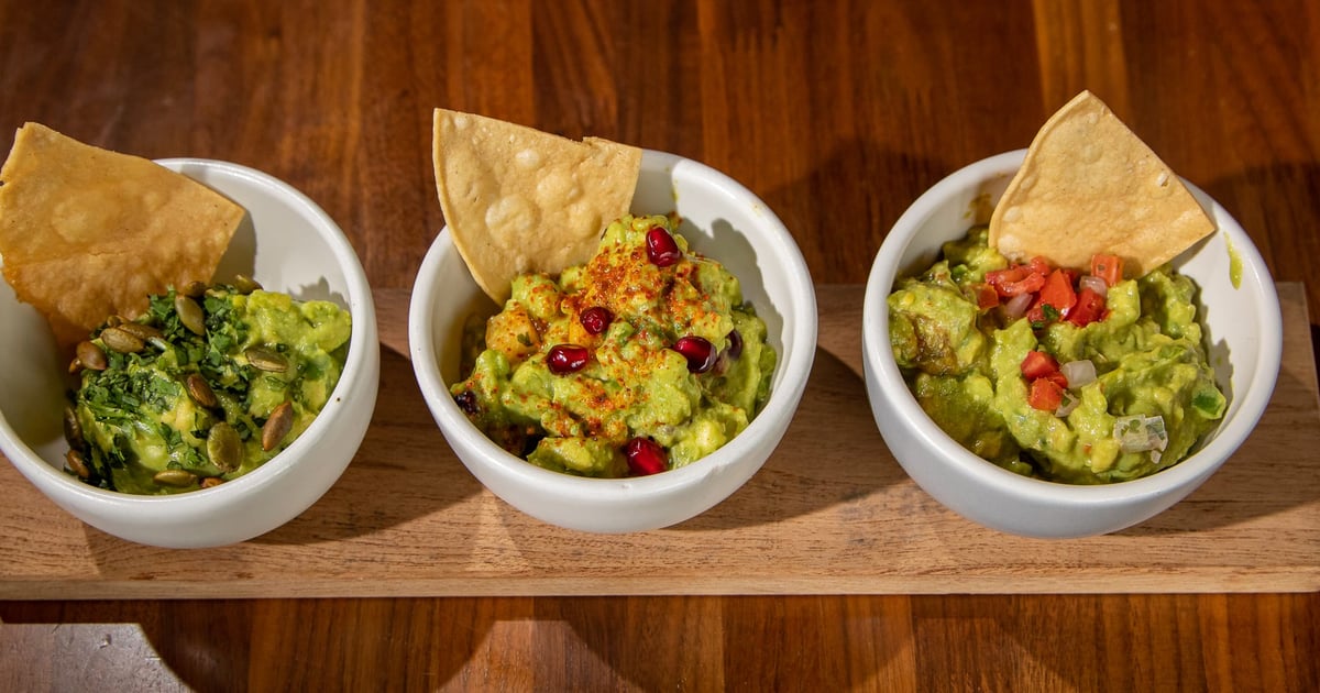 Trio of Guacamoles All Day Menu Reforma Modern Mexican Mexican