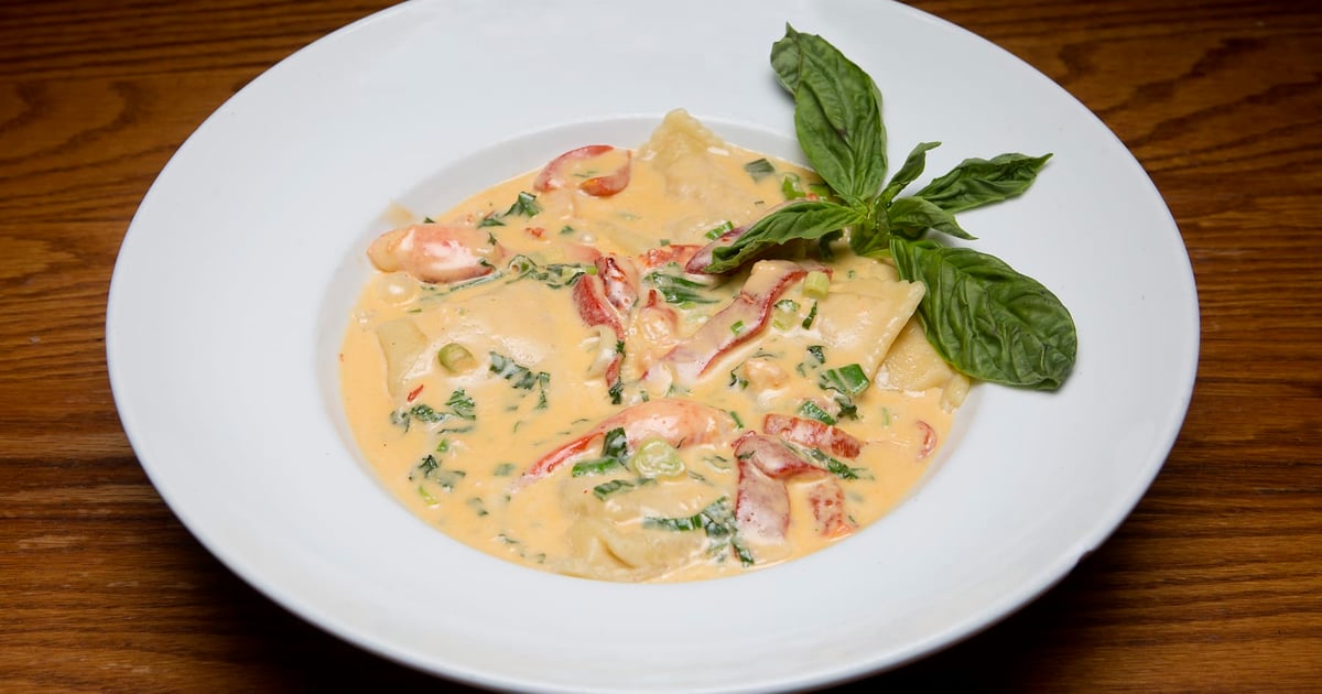 Homemade Lobster Raviolis Main Menu Tomatoes Italian Grille and Bar