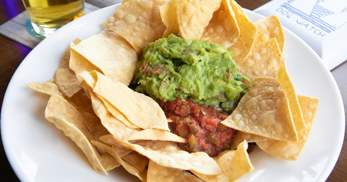 Chips & Guacamole Menu Dog Watch Cafe in CT