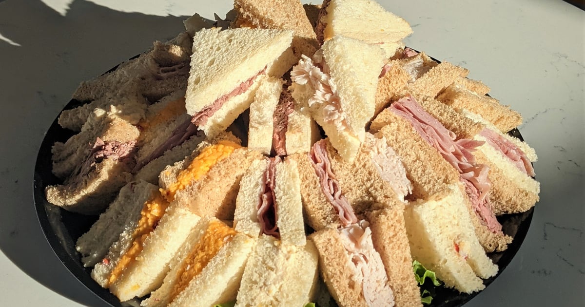 Tea Sandwich Tray Catering Henri's Bakery &amp; Deli