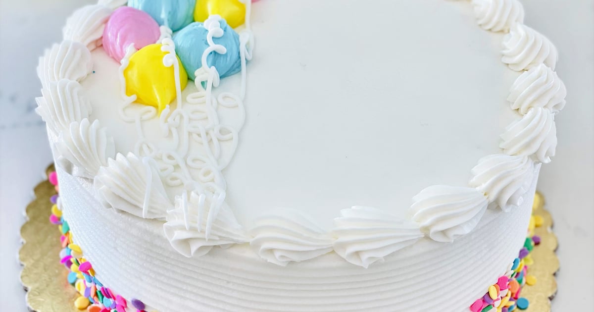 Balloons Celebration Cake - Classic Cakes Menu - Henri's Bakery & Deli ...