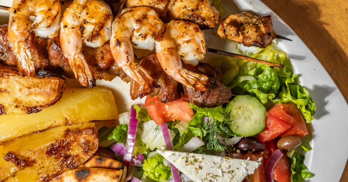 Trio Souvlaki Platter - Yeero Village - Greek Restaurant in GA