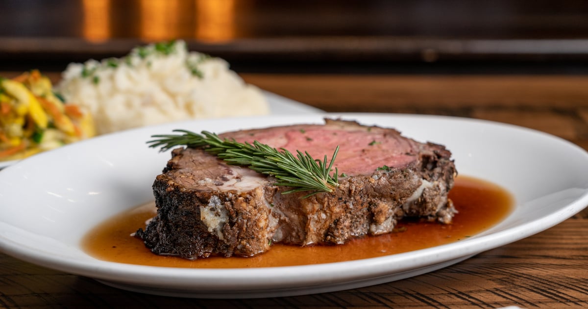 Rotisserie Prime Rib* - Stone Werks Big Rock Grille - American
