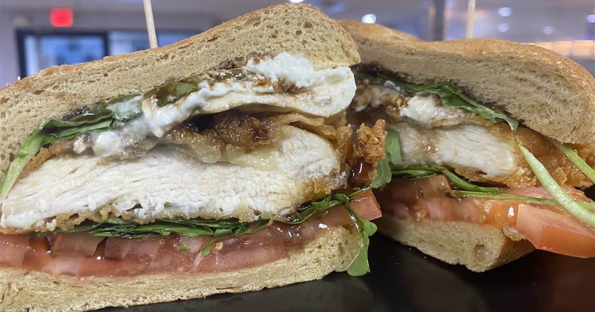 Fried Chicken Burrata Sandwich Tewksbury & Methuen Menus Anthony's Roast Beef and Pizza