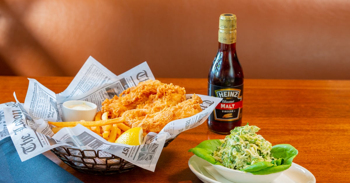 Fish and Chips Dinner Village Tavern