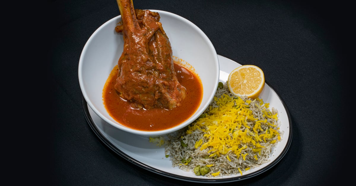 Lamb Shank Dinner Rose and Olives Mediterranean Restaurant