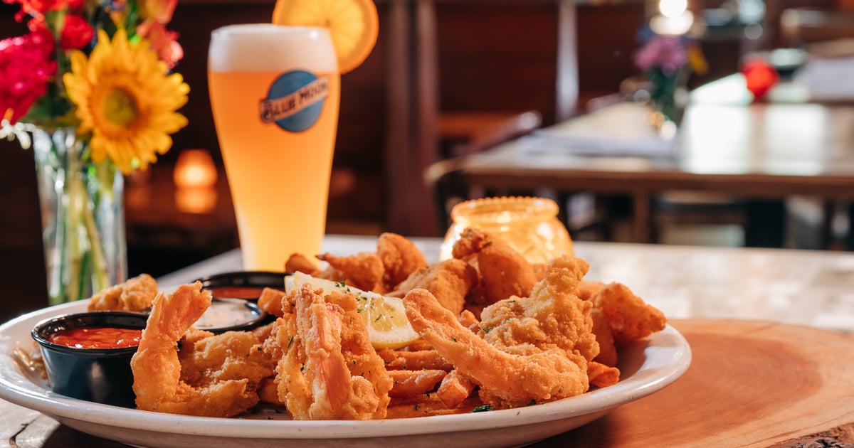 Fried Seafood Platter EC Dinner Menu Greek Bros. Oyster Bar & Grill