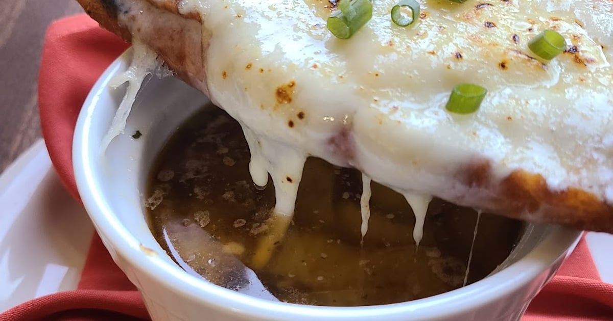 French Onion & Mushroom Soup Victoria Menu Greek Bros. Oyster Bar