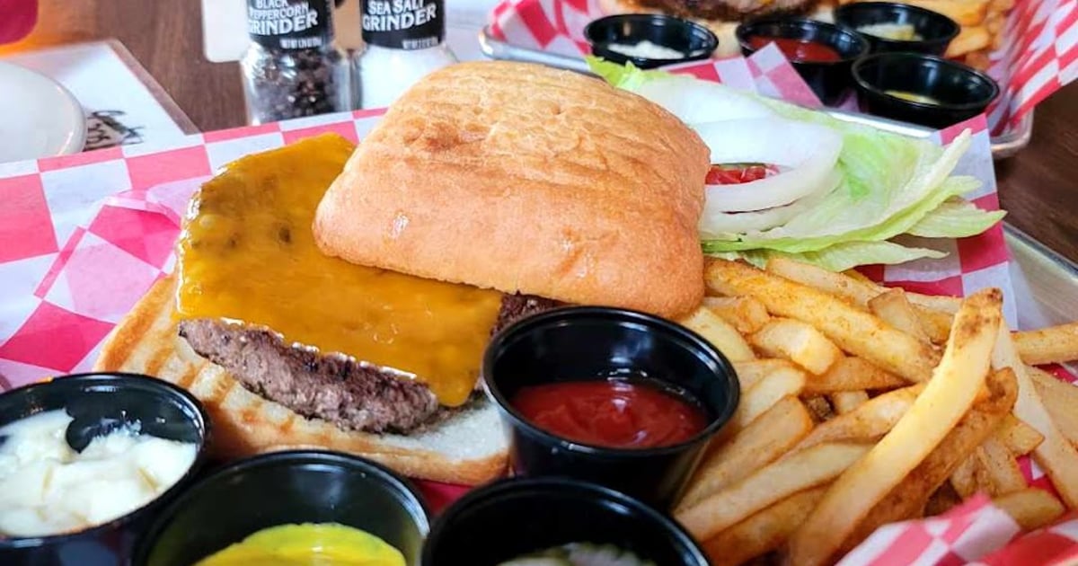 Cheeseburger Victoria Menu Greek Bros. Oyster Bar & Grill Bar