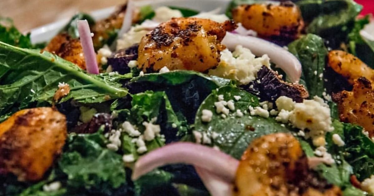 Shrimp Spinach & Kale Salad Menu The Southern Porch Restaurant