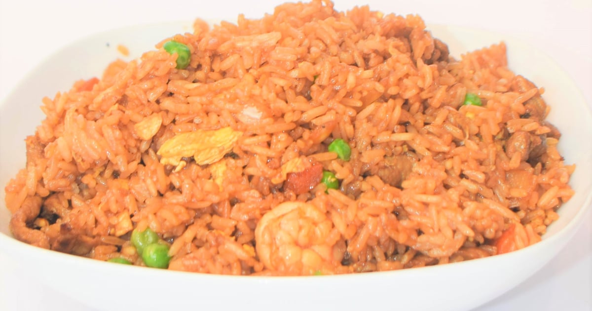 Combination Fried Rice with Manchurian Sauce Menu Halal Chinese