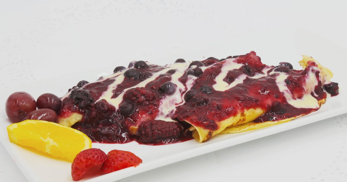 Mixed Berry Crepe Breakfast Cornerstone Bakery & Cafe Breakfast