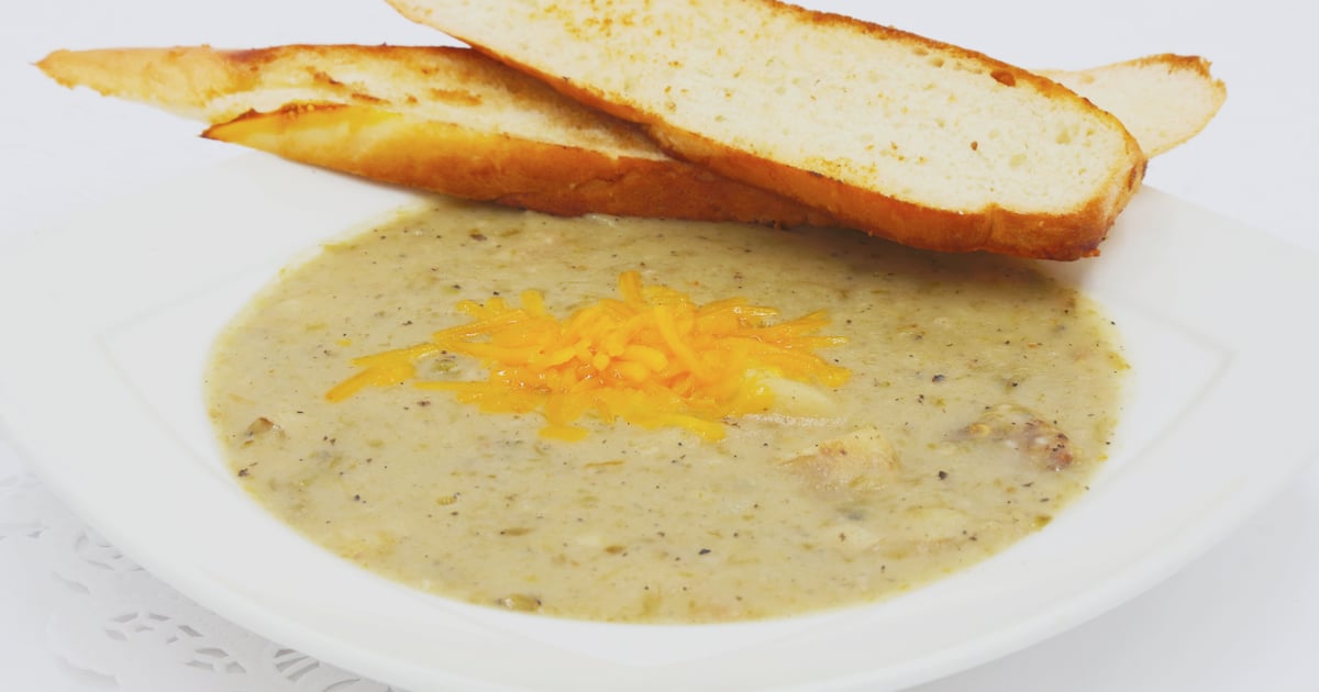 Green Chile Potato Soup Lunch Cornerstone Bakery & Cafe Breakfast