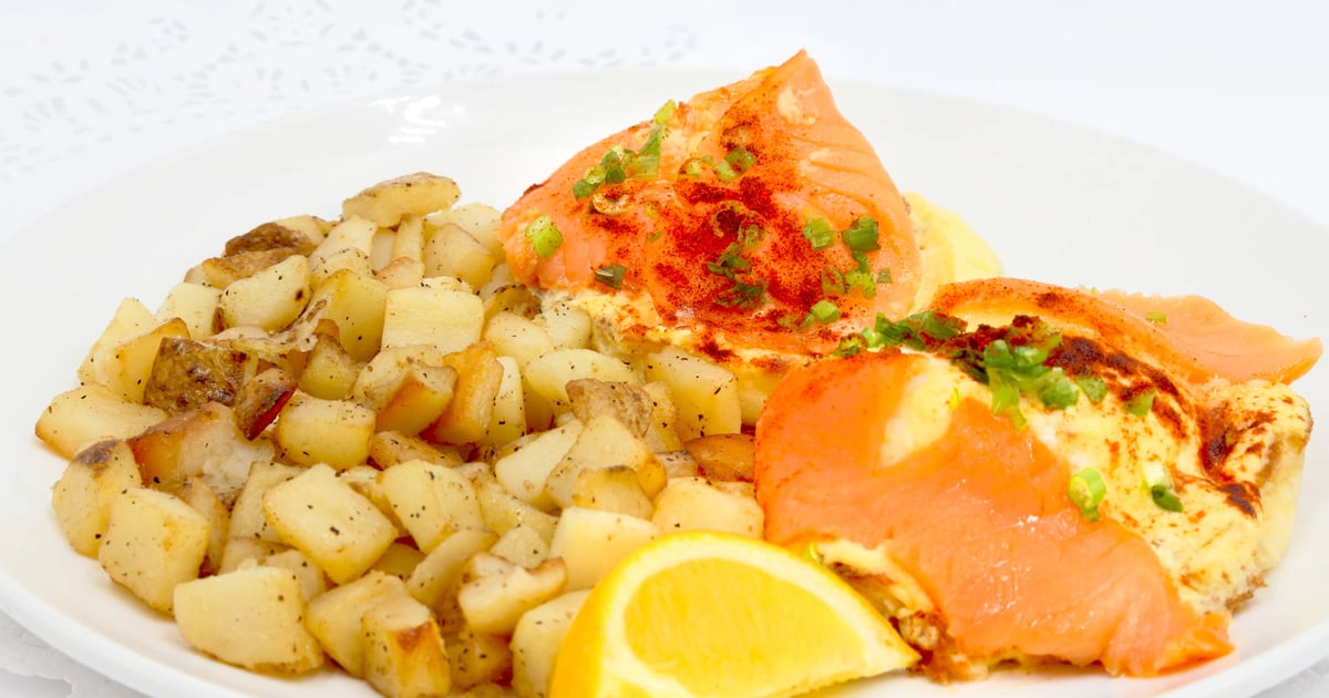 T or C Salmon Benedict Breakfast Cornerstone Bakery & Cafe