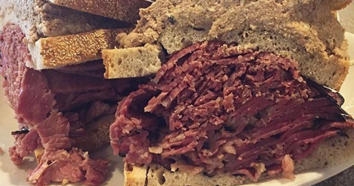 2. Corned beef, pastrami, and chopped liver Lunch Manhattan in the