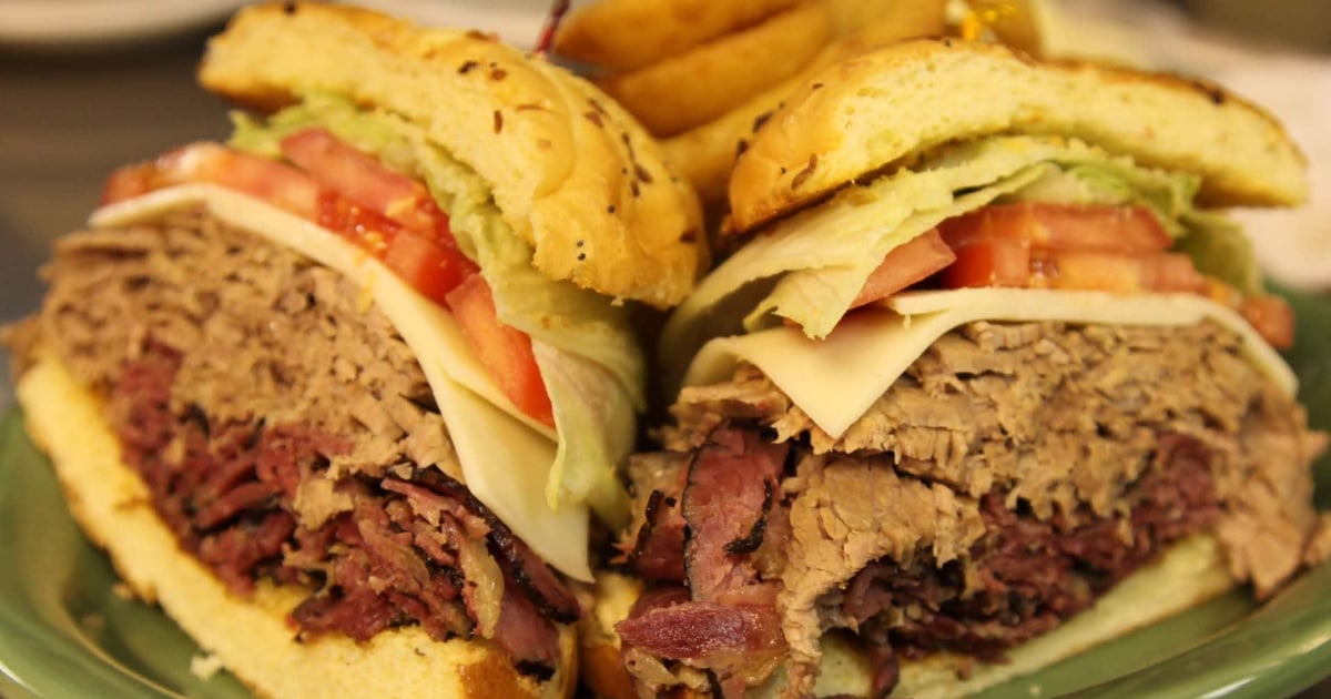 12. Brisket, pastrami, jack cheese Lunch Manhattan in the Desert