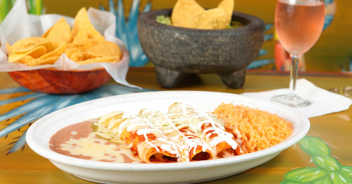 Enchiladas Mexicanas Menu Patron Mexican Grill Mexican Restaurant