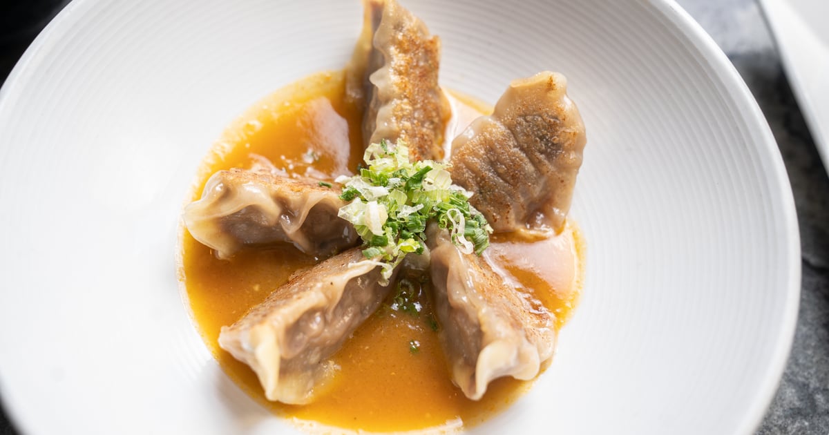 Red Crab and Kabocha Gyoza - Yuki Yama Sushi