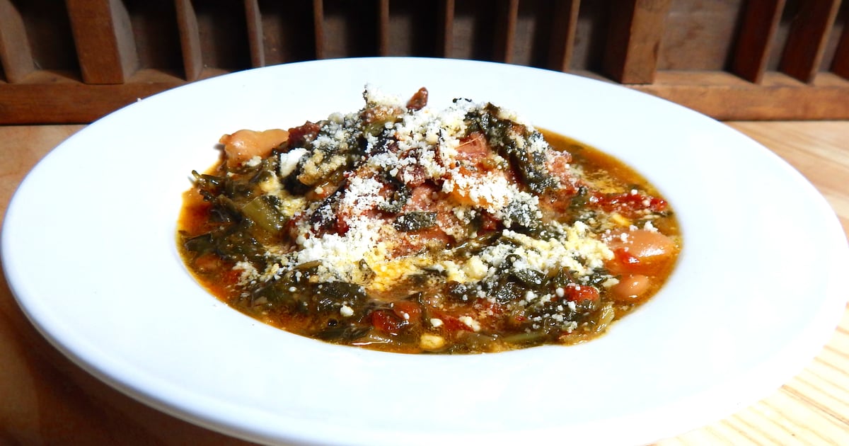 Braised Collard Greens & Ham Dinner this little pig