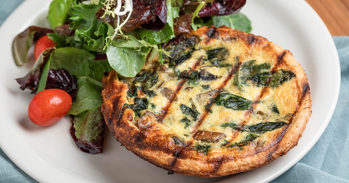 Quiche of the Day Lunch/Dinner Urth Caffé Europeanstyle café