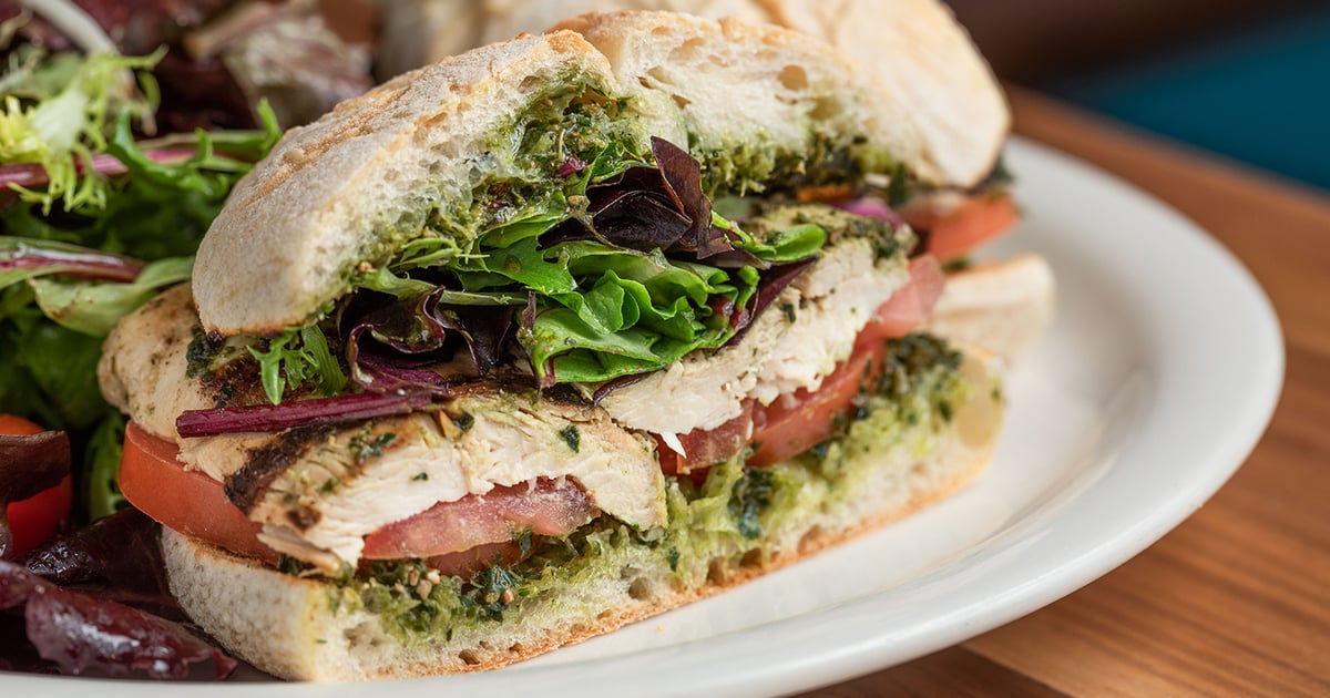 Grilled Cilantro Chicken Breast with Pesto - Lunch/Dinner - Urth Caffé ...