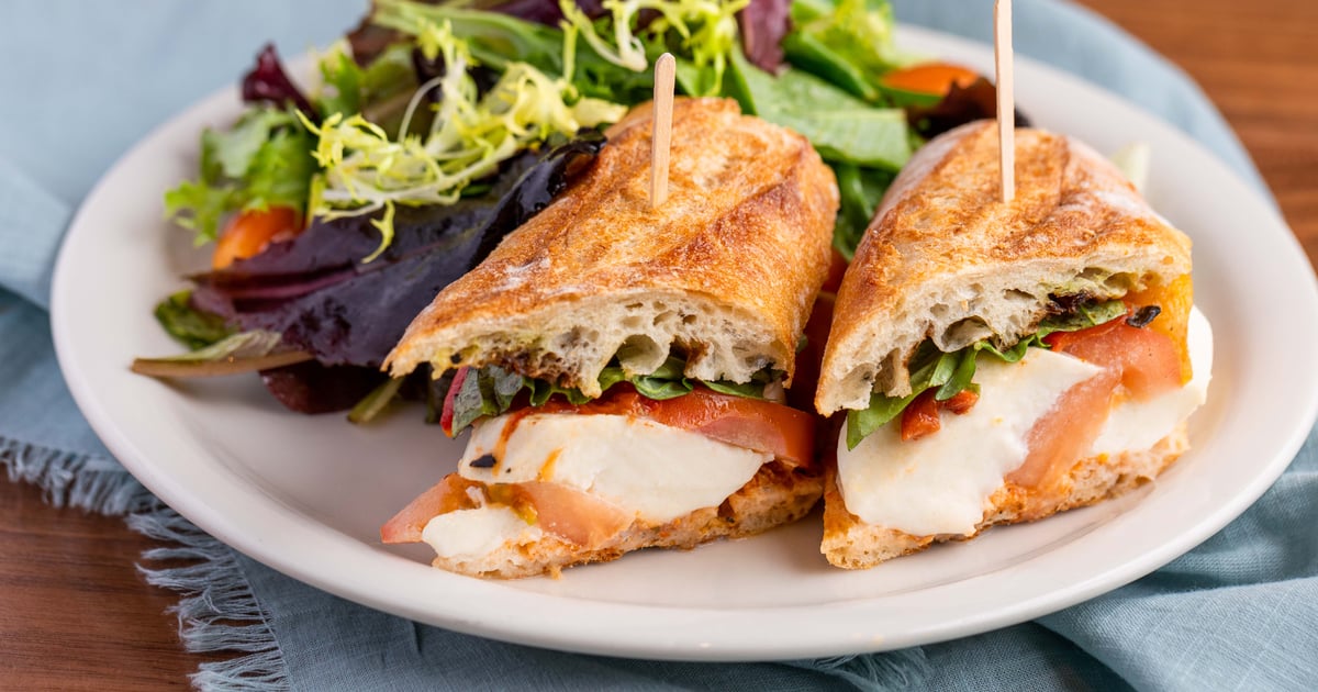 Caprese Sandwich Lunch/Dinner Urth Caffé Europeanstyle café