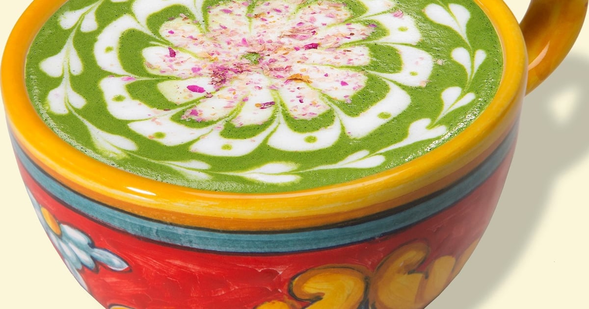 Green Rose Latté™ Beverages Urth Caffé Europeanstyle café